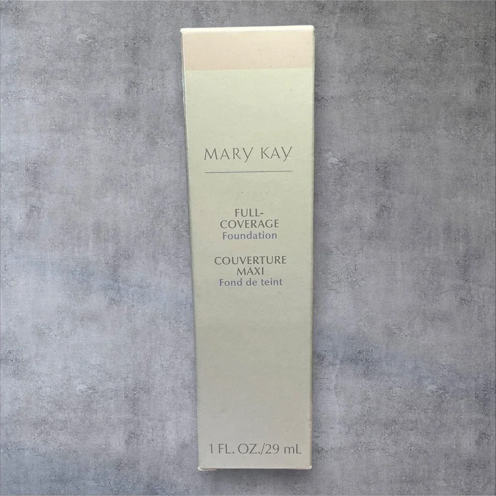 Mary Kay Full‎ Coverage Foundation Ivory 100 366500 1oz New Gray Cap